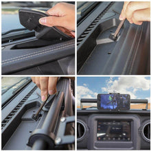For 2018-2023 Jeep Wrangler JL JLU & Gladiator JT Dashboard Phone Holder Mobile Phone Mount Stand RT-TCZ