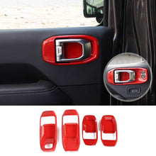 For 2018-2023 Jeep Wrangler JL JLU Interior Trim Full Set Available Separately Red RT-TCZ