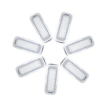 For 2011-2016 Jeep Patriot Front Grill Mesh Grille Inserts Cover Frame Trims Kit  ABS 7pcs RT-TCZ