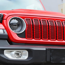 For 2024+ Jeep Wrangler JL/Gladiator JT Upgrade Front Honeycomb Mesh Grille Inserts Trim