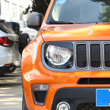 For 2019-2021 Jeep Renegade Headlight Bezels Angry Bird Head Lamp Ring Trim Cover RT-TCZ