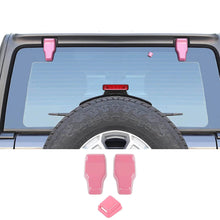 For 2018+ Jeep Wrangler JL Rear Tail Door Window Hinge & Rear Rain Wiper Nozzle Decorative Cover Trim RT-TCZ