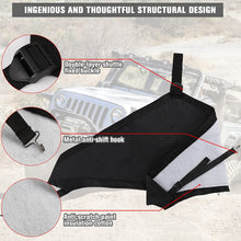 For 2007-2018 Jeep JK JKU Hood Cover Engine Hood Bra Front Protector RT-TCZ