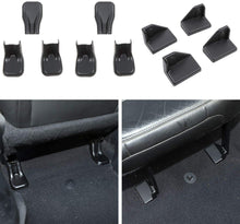 For 2018+ Jeep Wrangler JL JLU,Gladiator JT Front & Rear Seat Screw Protector Cover Trim, Black 10pcs RT-TCZ