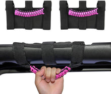 For Jeep Wrangler CJ YJ TJ JK JL & Jeep Gladiator JT Heavy Duty Roll Bar Grab Handles, Pink