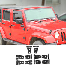 For 2007-2017 Jeep Wrangler JK JKU 4-Door Hood & Door Hinge Cover Trim RT-TCZ