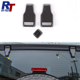 RT-TCZ Rear Tail Door Window Hinge & Rear Rain Wiper Nozzle Decorative Cover Trim for Jeep Wrangler JL 2018+ Rear Window Hinge & Nozzle Decor RT-TCZ