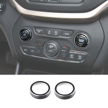 RT-TCZ Interior Audio Switch Button Cover Trim Ring for Jeep Grand Cherokee/Cherokee14+
