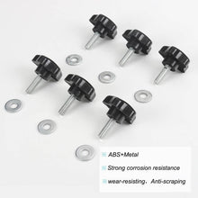 For 2007+ Jeep Wrangler JK JL TJ 4 door Hardtop Thumb Screws Quick Removal Hardtop Bolts with 6 Tie Down Anchors RT-TCZ