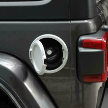 For Jeep Wrangler JL JLU JT 2018+ Car Gas Tank Cap Fuel Filler Door Cover Sliver