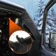 For Jeep Wrangler TJ JK JL JT Front Windshield Snow Shield Cover Waterproof Sun Shade Anti-UV Weather Black