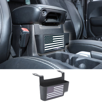 RT-TCZ Front Center Console Storage Pockets Armrest Insert Organizer Box for 2018-2022 Jeep Wrangler JL JLU 2/4 Door