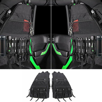 For Jeep Wrangler JK JKU TJ LJ 4 Doors Roll Bar Storage Bag Cage Multi-Pockets