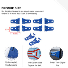 For 2018+ Jeep Wrangler JL JLU  & Gladiator JT 4Door Blue Door & Engine Hood Hinge Trim Cover RT-TCZ