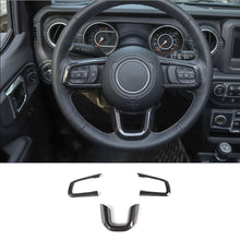 RT-TCZ Steering Wheel Trim Cover for 2018-2023 Jeep Wrangler JL JLU & Jeep Gladiator JT 3PCS ABS Interior Decoration Accessories