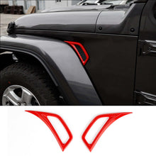 For 2018+ Jeep Wrangler JL  & Gladiator JT  Side Wheel Eyebrow Air Vent Outlet Cover Trim RT-TCZ