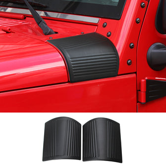 For 2007-2017 Jeep Wrangler JK 2X Hood Cowl Body Armor Cover Corner Guards Trim RT-TCZ