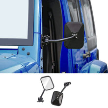 RT-TCZ Door Off Mirrors Rear View Quick Release Mirrors for 1997-2018 Jeep Wrangler TJ JK JKU