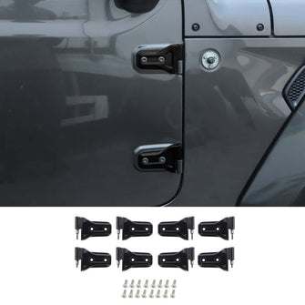 For Jeep Wrangler JL JLU 4Door 18+ Door Hinge Original Cover Trim Decoration Black