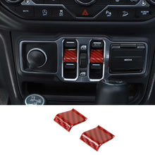 For 2018+ Jeep Wrangler JL JT Window Lift Switch Button Cover Trim RT-TCZ