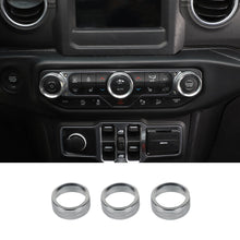 For 2018+ Jeep Wrangler JL JLU  & Gladiator JT Air Conditioner Switch Knob Cover Trim - Style B RT-TCZ