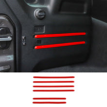 For 2018-2023 Jeep Wrangler JL JLU Interior Trim Full Set Available Separately Red RT-TCZ