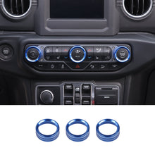 For 2018+ Jeep Wrangler JL JLU  & Gladiator JT Air Conditioner Switch Knob Cover Trim - Style B RT-TCZ