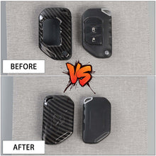 For 2018+ Jeep Wrangler JL JLU & Gladiator JT Key Fob Cover Skin Case Protection Key Replacement RT-TCZ