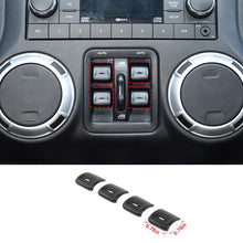 For 2012-2017 Jeep Wrangler JK Aluminum Alloy Interior Window Control Switch Button Cover Trim RT-TCZ