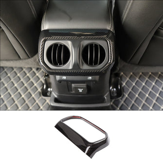 RT-TCZ Rear Back Seat Air Vents Trim Air-Condition Vent Cover Panel Bezel for Jeep Wrangler 2018+ JL JLU Sport X Sahara Rubicon ABS