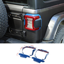 For 2018+ Jeep Wrangler JL JLU Car Rear Tail Light Lamp Decor Cover Trim RT-TCZ