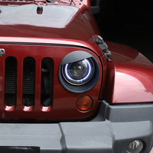 For Jeep Wrangler JK JKU 2007-2017 Front Headlight Bezel Light Angry Birds Covers Trim 2PCS