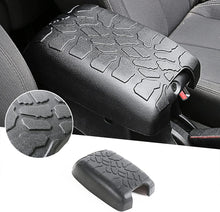 For 2011-2017 Jeep Wrangler JK JKU Black Center Console Armrest box Pet Pad Crack Pattern Surface Waterproof Rubber Pad Cover RT-TCZ