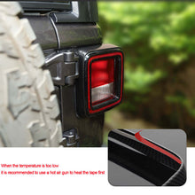 For 2018+ Jeep Wrangler JL JLU Tail Lamp Bezel Guard Cover Protector Trim (Applicable halogen lamps) RT-TCZ