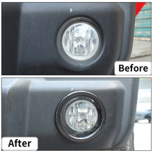 For 2007-2017 Jeep Wrangler JK JKU Front Bumper Fog Light Lamp Cover Trim Frame 2PCS