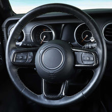RT-TCZ Car Steering Wheel Moulding Cover Trim Decor Frame for Jeep Wrangler JL JLU & Gladiator JT 2018-2023
