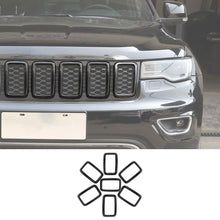 RT-TCZ Front Grill Inserts Trim Grille Ring Cover Kit For Jeep Grand Cherokee 2017-2020 Exterior Accessories
