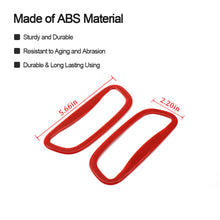 For 2014-2018 Jeep Cherokee 2x Rear Trunk Bezel Handle Grab Cover Trim Ring RT-TCZ