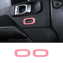 For 2018+ Jeep Wrangler JL JLU & 2020+ Gladiator JT Door Handle Lock Button Cover Trim RT-TCZ