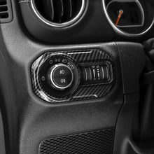 RT-TCZ Car Headlight Lamp Switch Button Decoration Cover Trim Stickers for Jeep Wrangler JL JLU 2018+ & Gladiator JT 2020+