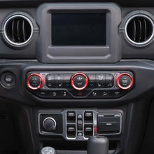 For 2018+ Jeep Wrangler JL JLU  & Gladiator JT Air Conditioner Switch Knob Cover Trim - Style B RT-TCZ