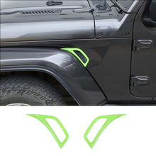 For 2018+ Jeep Wrangler JL  & Gladiator JT  Side Wheel Eyebrow Air Vent Outlet Cover Trim RT-TCZ