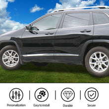 RT-TCZ Body Side Door Molding Strip Trim Fit for Jeep Cherokee 2014+