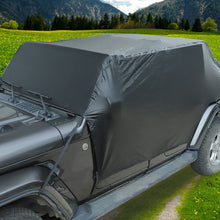 For 2018+ Jeep Wrangler JL JLU 4Door Car Rain Sunshade Half Cover UV Protection