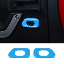 For 2010-2017 Jeep Wrangler JK Door Handle Lock Switch Button Cover Decoration Frame Trim ABS RT-TCZ