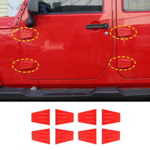 For 2007-2018 Jeep Wrangler JK JKU Door Hinge Covers Trim ABS Black RT-TCZ