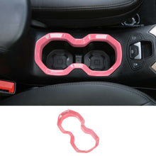 For 2016+ Jeep Renegade Interior Front Water Cup Holder Trim Cover Decor Ring RT-TCZ