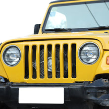 For 1997-06 Jeep Wrangler TJ Headlight Front Lights Protector Guard Black RT-TCZ