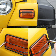 For 1997-2006 Jeep Wrangler TJ 2pcs Wheel Eyebrow Turn Signal Light Guards RT-TCZ