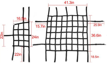 For 1997-2006 Jeep Wrangler TJ 3Pcs Mesh Cargo Netting Roof Net (Black) RT-TCZ